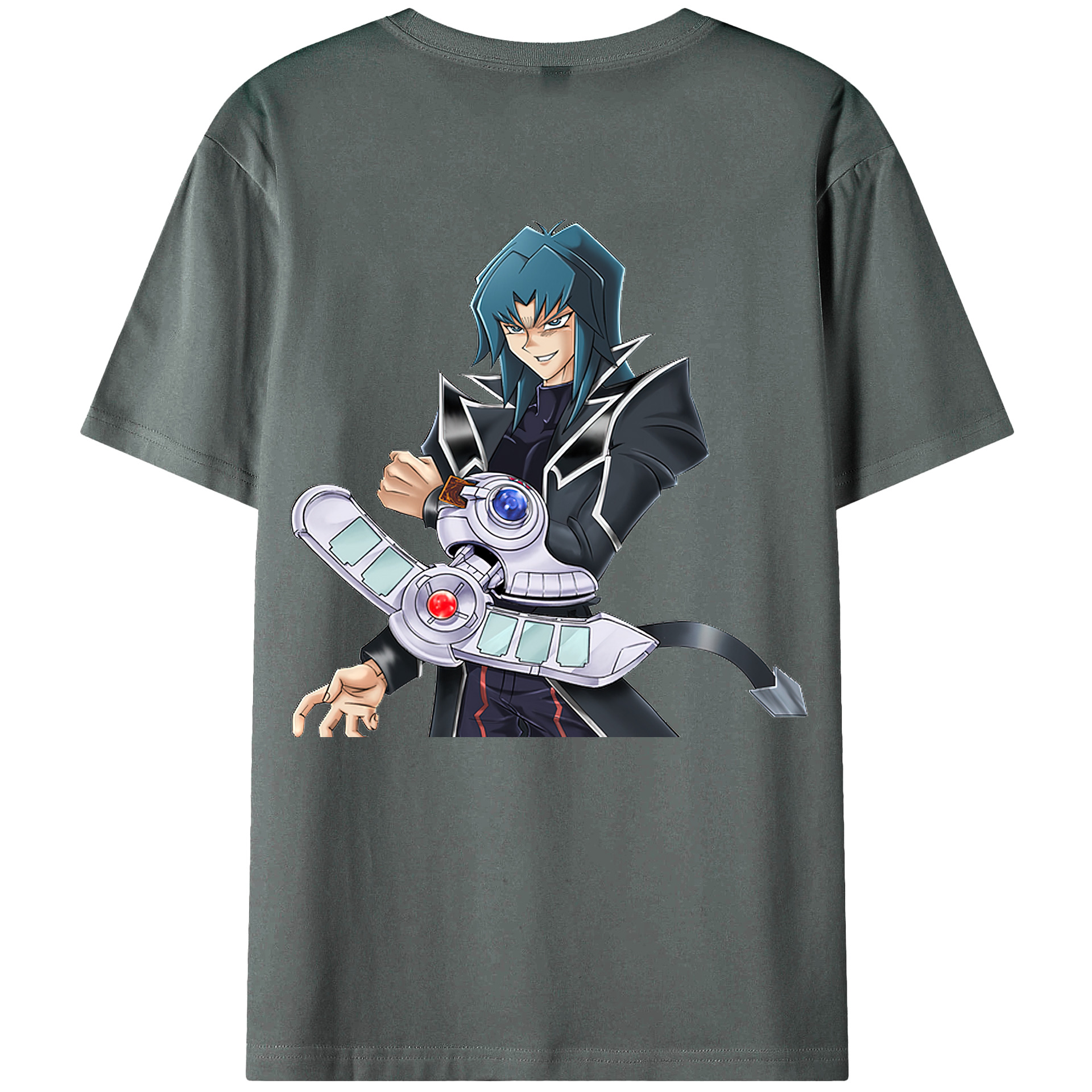 （画像用） 遊☆戯☆王 Yu-Gi-Oh! 綿100％ メンズ半袖Tシャツ（バックプリント） 通気性